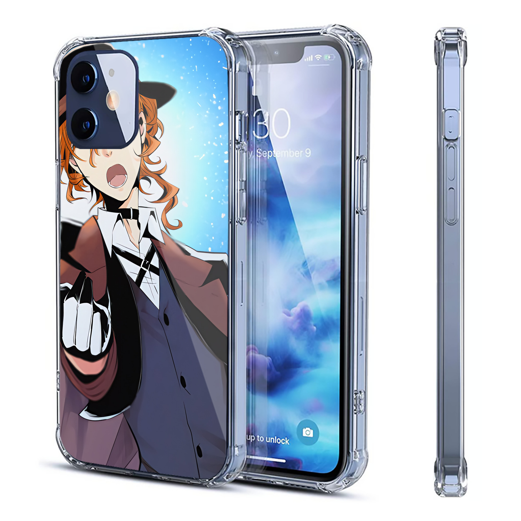 （画像用） 文豪ストレイドッグス Bungo Stray Dogs 【iPhone 12シリーズ対応】透明スマホケース（クリアソフトケース）